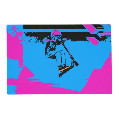 Big Jump - Scooter Rider Placemat