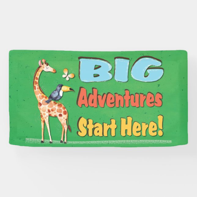Big Jungle Adventures Teacher Classroom Banner (Horizontal)