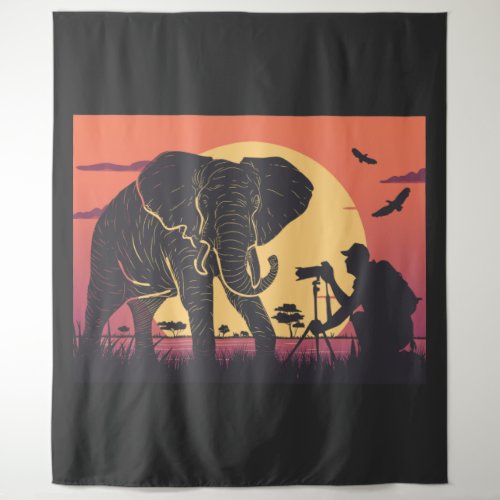 Big jungle elephant T_Shirt Tapestry