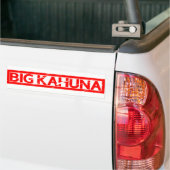Big Kahuna Stamp Bumper Sticker (On Truck)