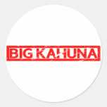 Big Kahuna Stamp Classic Round Sticker