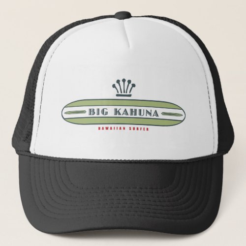 Big Kahuna Straight HI Surfer Trucker Hat