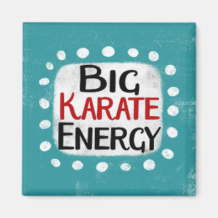 Big Karate Energy Refrigerator Magnet
