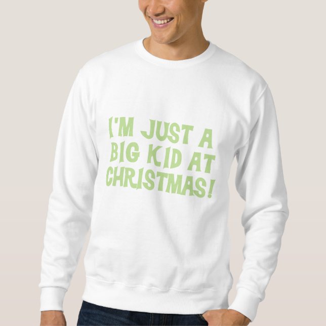 Big Kid at Christmas Tshirts and Gifts (Front)