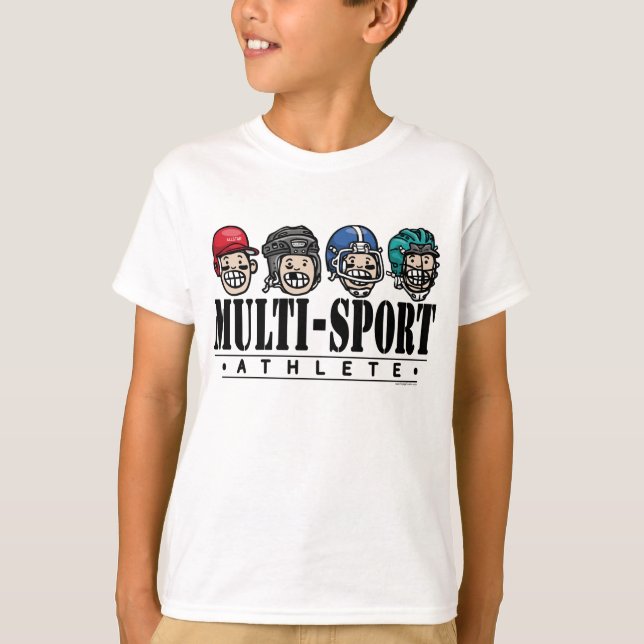 Big Kid Multi-Sport Athlete T-Shirt (Front)