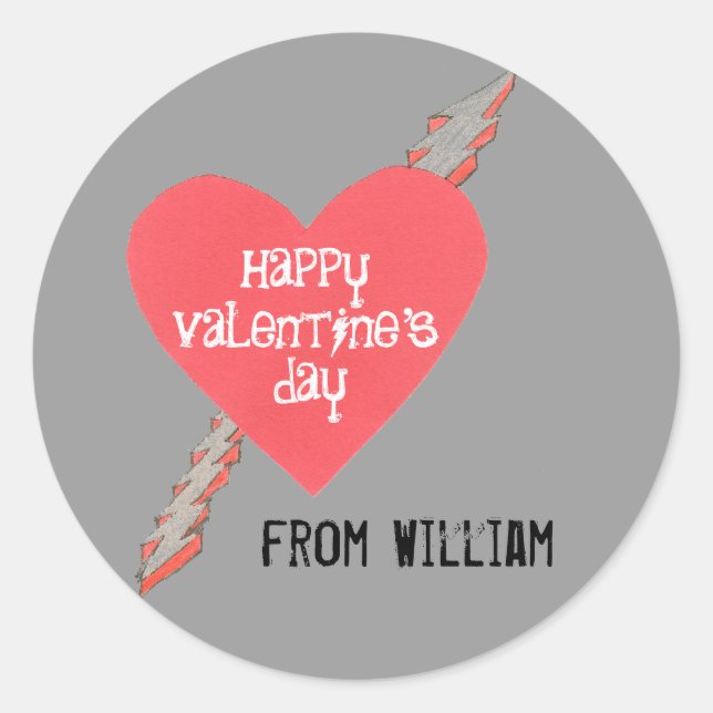 Big kid Valentine sticker (Front)