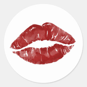 Kiss Me Again Sexy Lip Redline Swoosh Graphic. Sticker for Sale by  Subhakorn