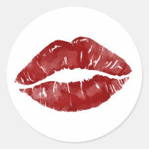 Big Kiss Classic Round Sticker