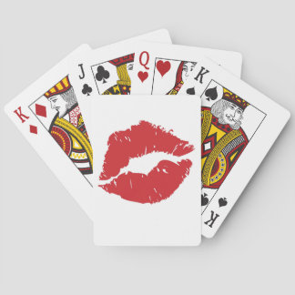 Big kiss playing cards