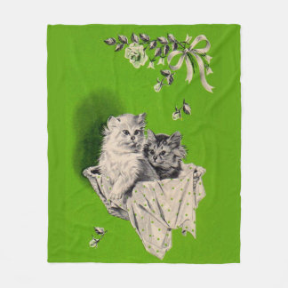 big kitten little kitten fleece blanket
