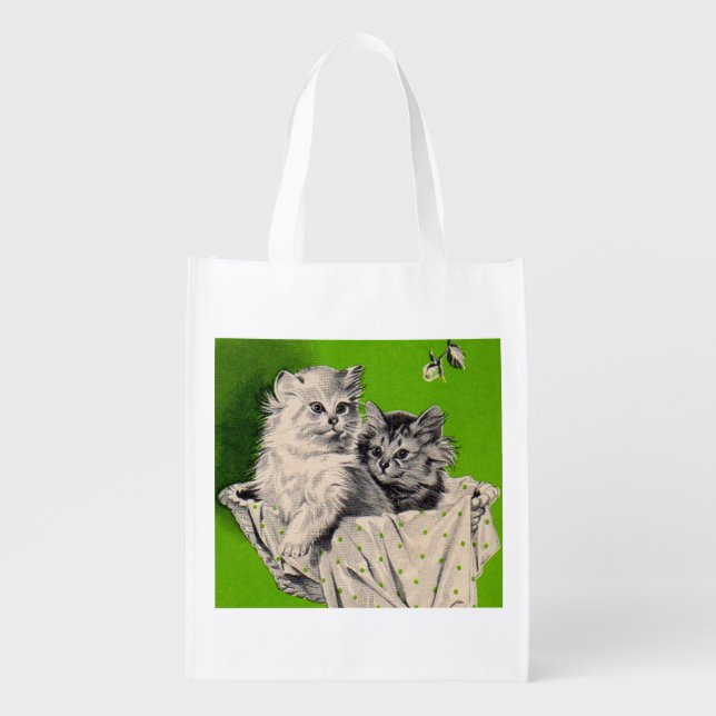 big kitten little kitten grocery bag (Front)