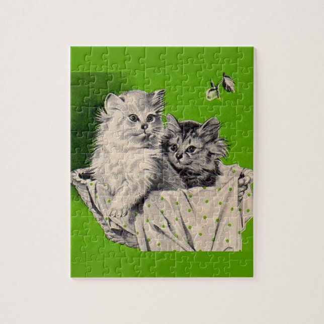 big kitten little kitten jigsaw puzzle (Vertical)