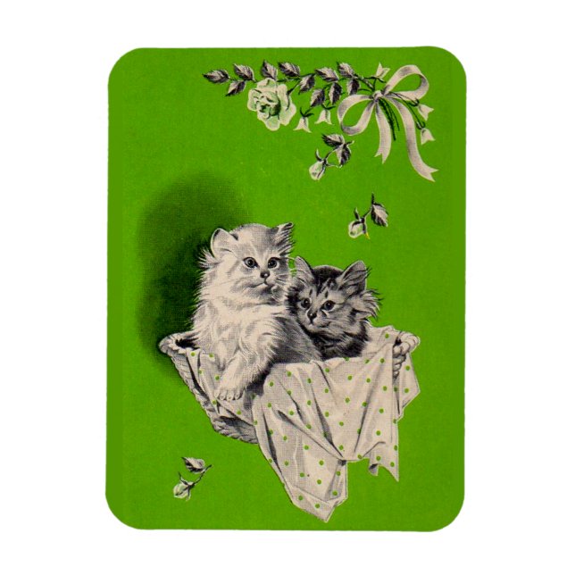 big kitten little kitten magnet (Vertical)