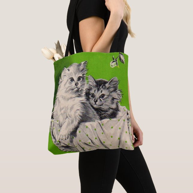 big kitten little kitten tote bag (Close Up)