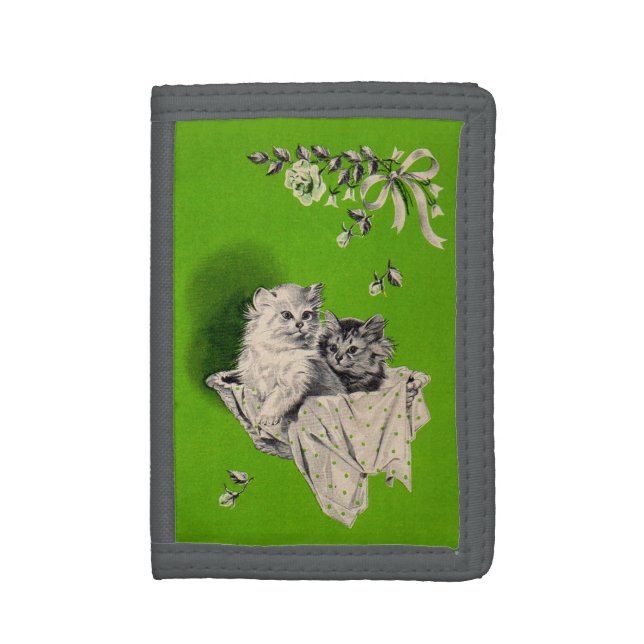 big kitten little kitten tri-fold wallet (Front Vertical)