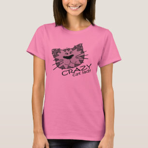 Big Kitty Face Crazy Cat Lady T-Shirt