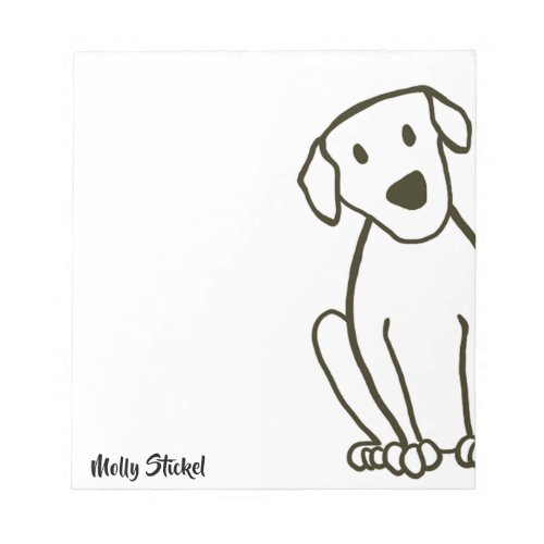 Big Lab Dog Notepad