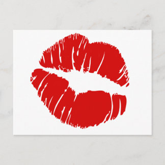 Big large lips kiss giant lips huge kissing mouth postcard