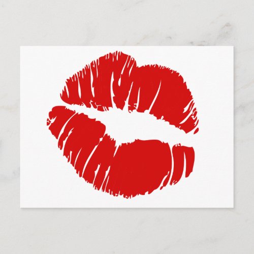 Big large lips kiss giant lips huge kissing mouth postcard