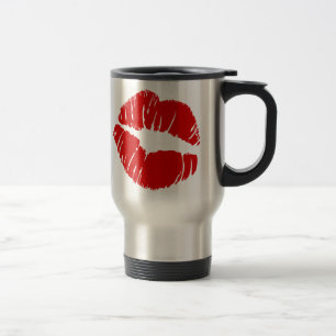 Big large lips kiss giant lips huge kissing mouth travel mug