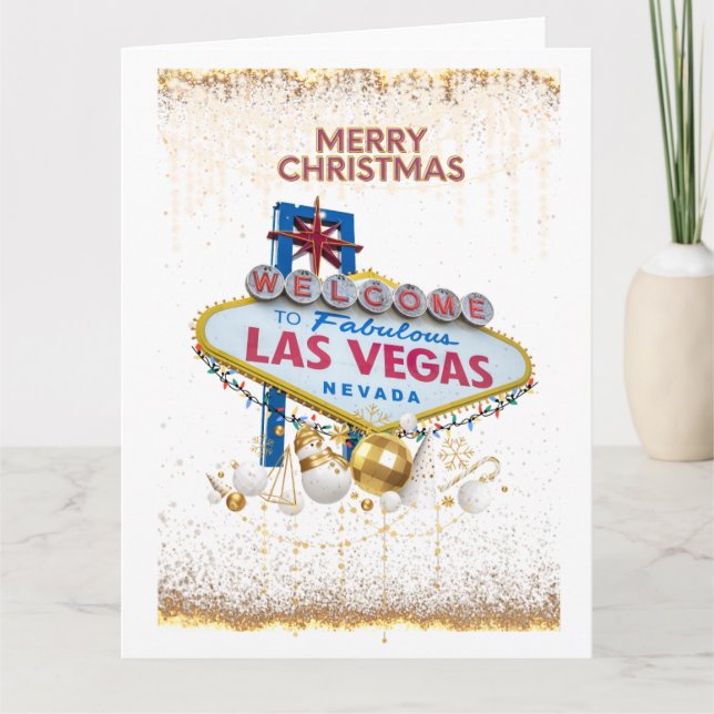 BIG Las Vegas Christmas Card (Front)