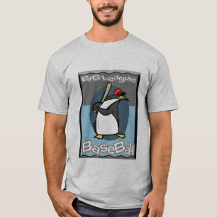 Big League BaseBall Penguin T-Shirt
