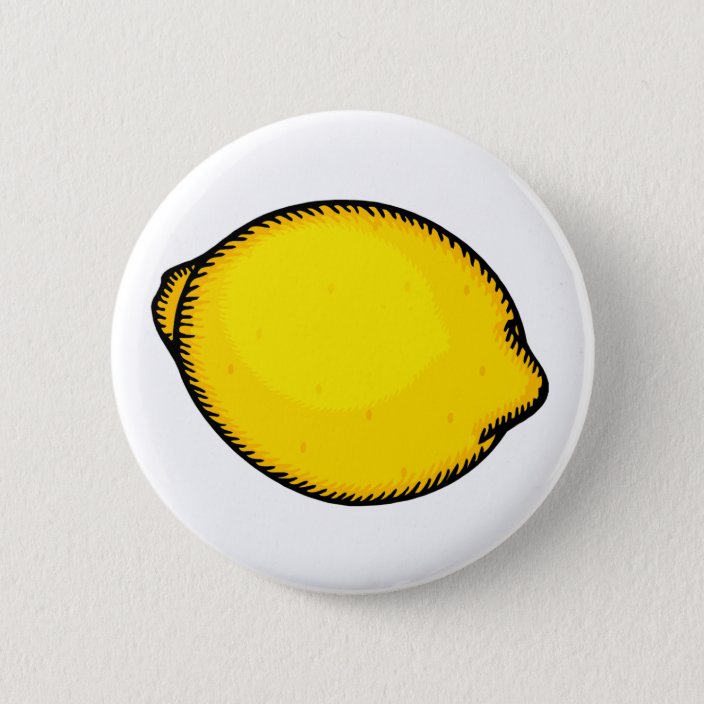 Big Lemon Button | Zazzle.com