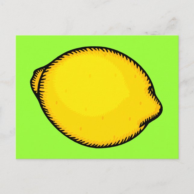 Big Lemon Postcard (Front)