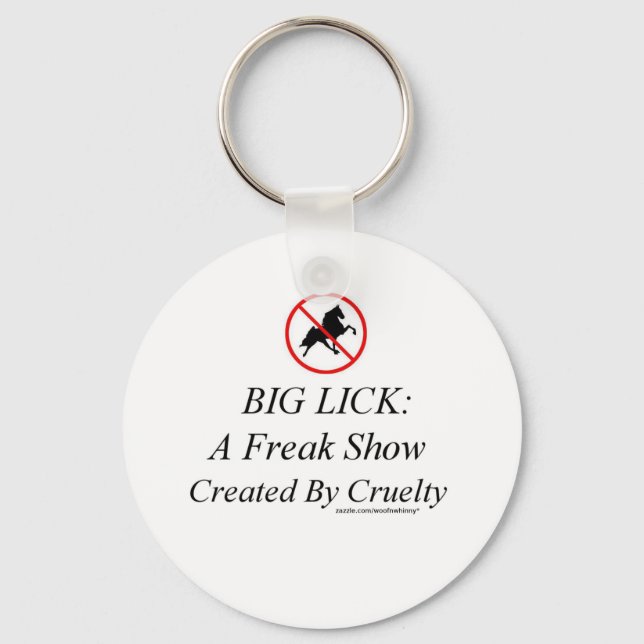Big Lick: A Freak Show Created By Cruelty Keychain (Front)