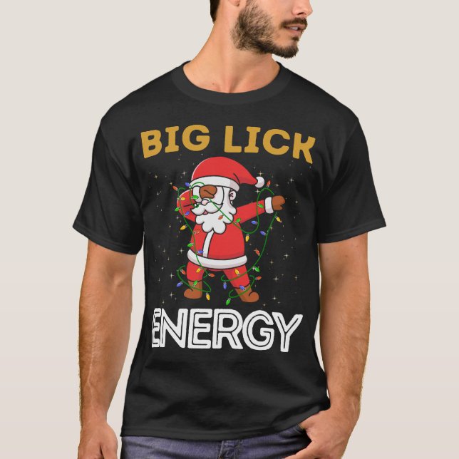 Big Lick Energy Santa Dab Ugly Christmas Sweater (Front)