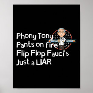 Big Little Lied Fire Fauci Anti Presidential Mask Poster