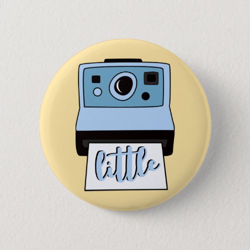 Big Little Sorority Vintage Camera Button