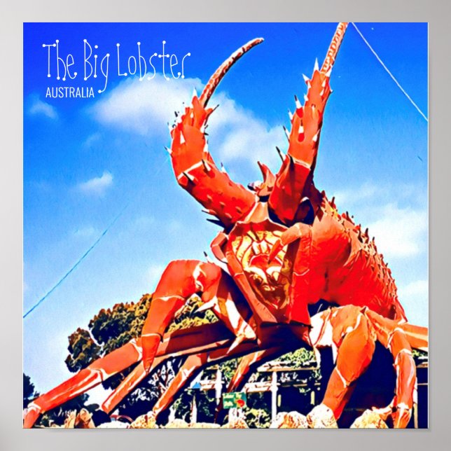 Big Lobster South Australia travel Poster (Front)