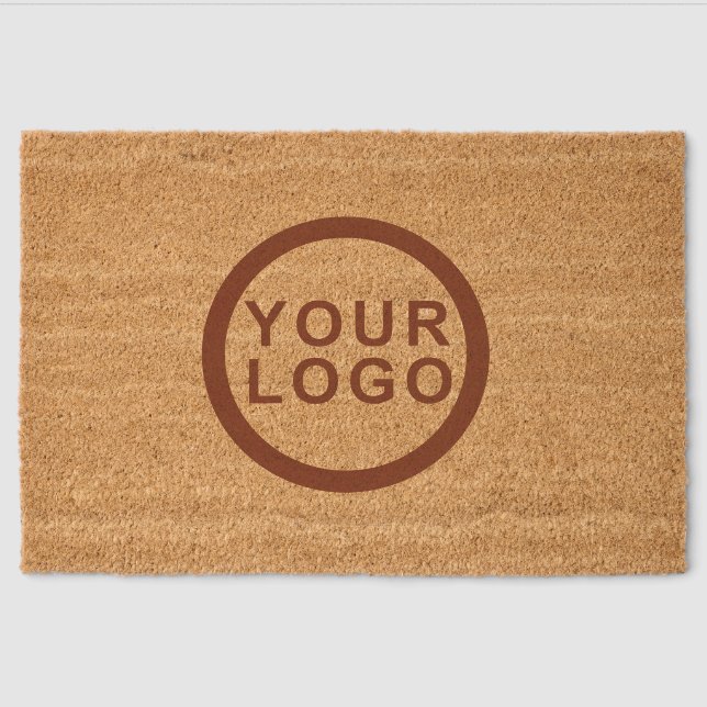 Big Logo Business Brand  Fiber Doormat (Front)