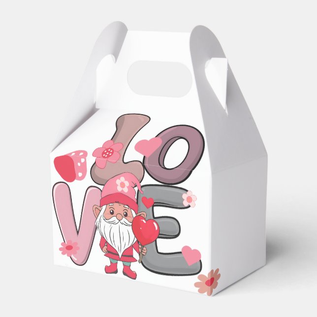 Big love doodle style favor boxes (Front Side)