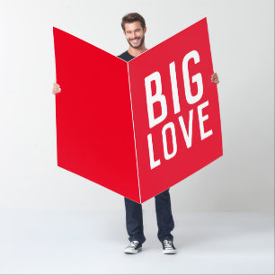 BIG LOVE HAPPY BIRTHDAY HUGE BIGGEST GREETING Card