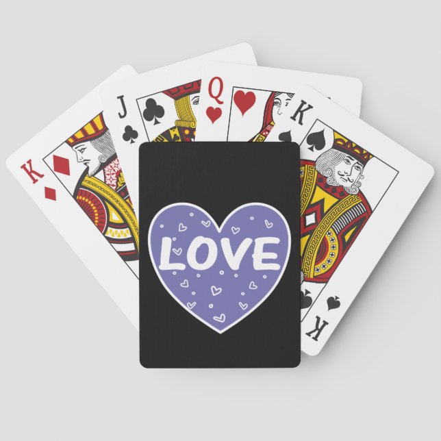 Big Love Heart Poker Cards (Back)