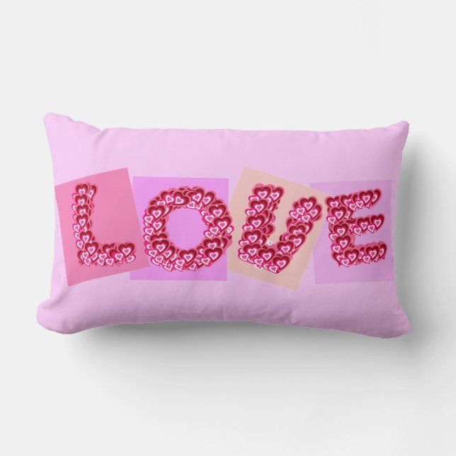 Big Love Little Hearts Pillow (Front)