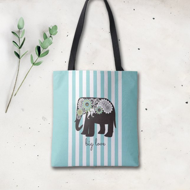 Big Love Paisley Elephant Tote Bag (Creator Uploaded)