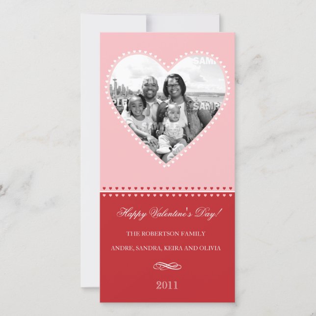 Big Loving Heart Photo Card (Front)