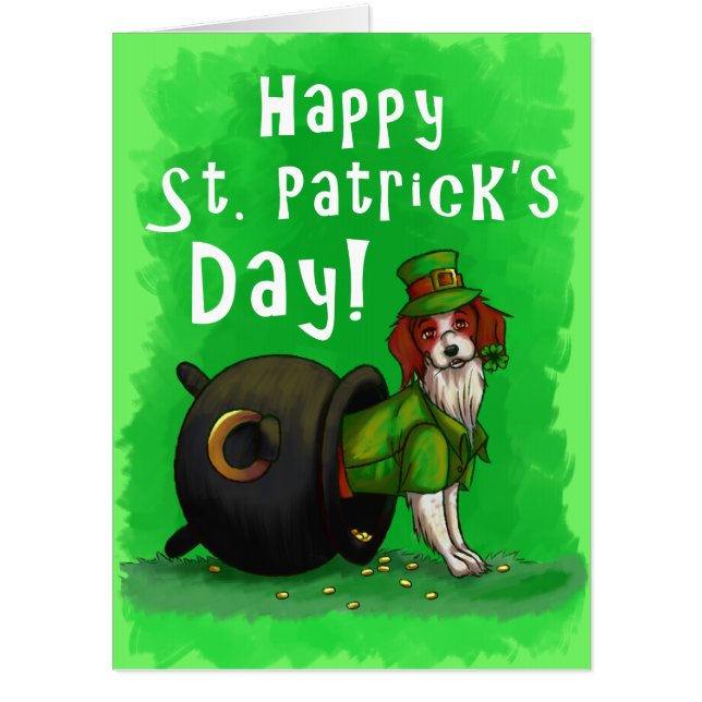 Big Lucky St. Patrick's Day Dog Card (Front)