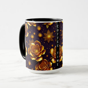 Big Luxury Gold Rose Modern Collection Mug