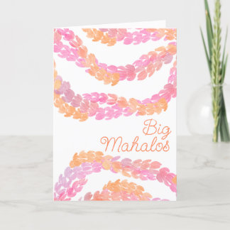 Big Mahalos Thank You Card