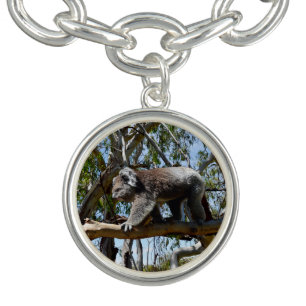 Big Male Koala Bear Walking Along Branch, Bracelet