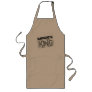 Big manly BBQ King apron for men | Distressed look
