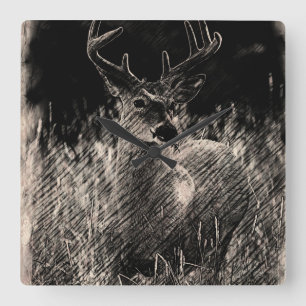 Big Meadows Buck Wall Clock