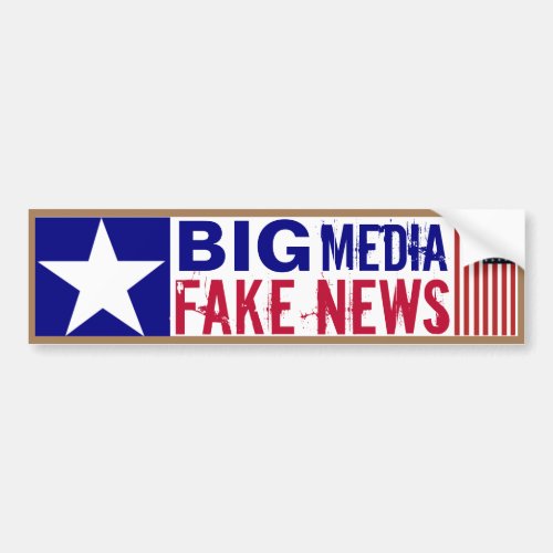  Big Media Fake News Bumper Sticker
