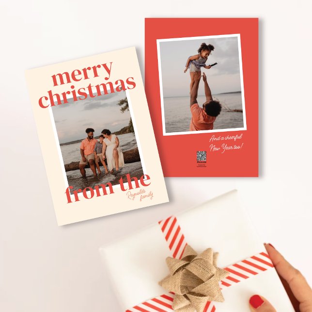 Big Merry Christmas Greeting Photo Card (Creator Uploaded)