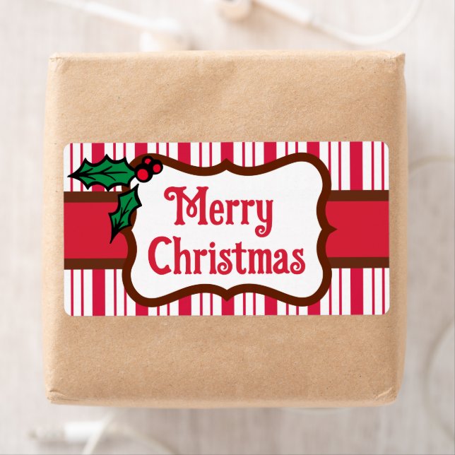 Big Merry Christmas Peppermint Labels (Insitu)