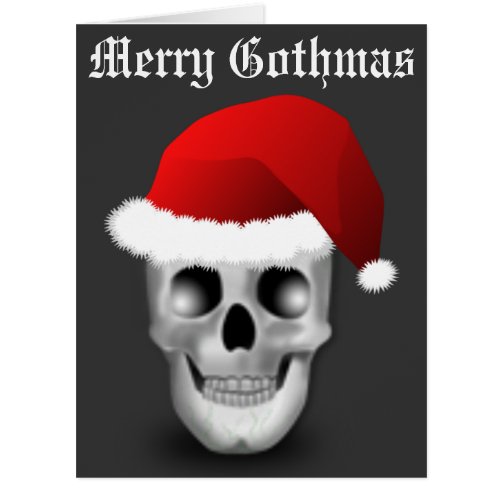 Big Merry Gothmas Christmas Goth Skull Santa Claus